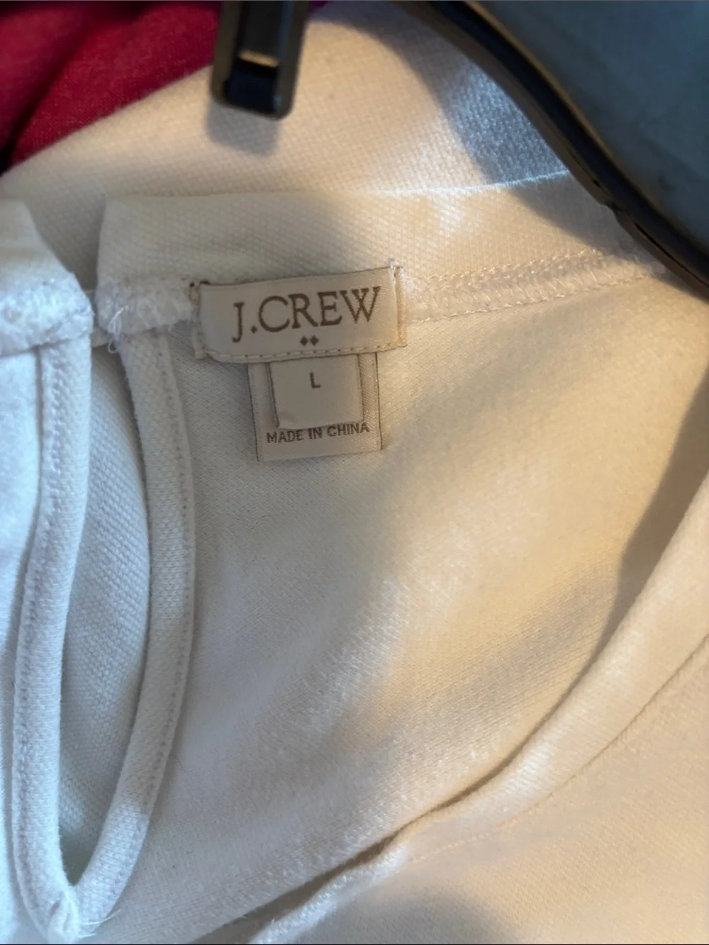 J. Crew White Sleeveless Tank with Eyelet Hem